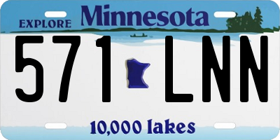 MN license plate 571LNN