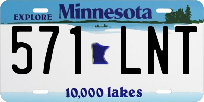 MN license plate 571LNT