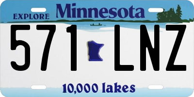 MN license plate 571LNZ