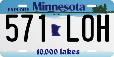 MN license plate 571LOH