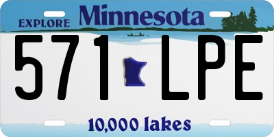 MN license plate 571LPE