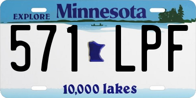 MN license plate 571LPF