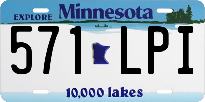 MN license plate 571LPI