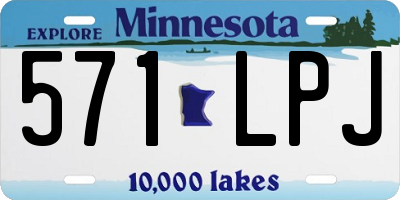 MN license plate 571LPJ