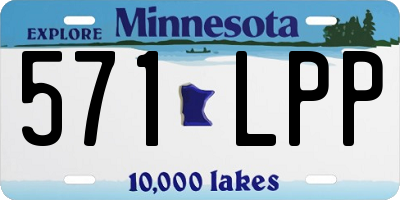 MN license plate 571LPP