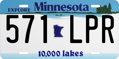 MN license plate 571LPR