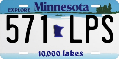 MN license plate 571LPS