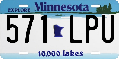 MN license plate 571LPU