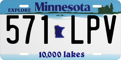 MN license plate 571LPV