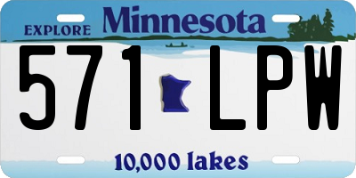 MN license plate 571LPW