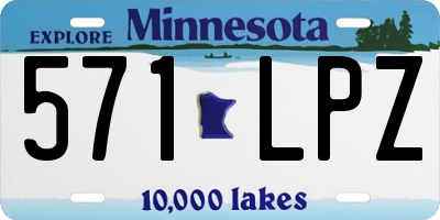 MN license plate 571LPZ