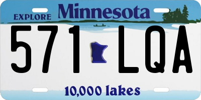 MN license plate 571LQA