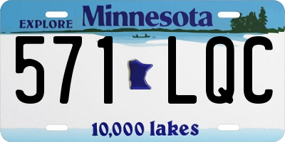 MN license plate 571LQC