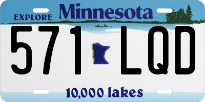 MN license plate 571LQD