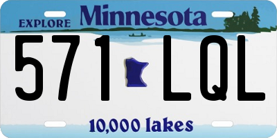 MN license plate 571LQL