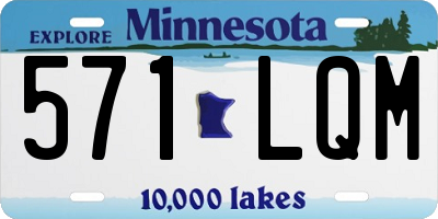 MN license plate 571LQM