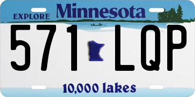 MN license plate 571LQP