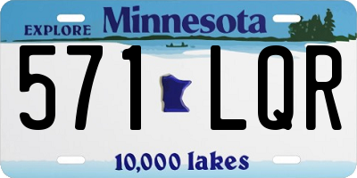 MN license plate 571LQR