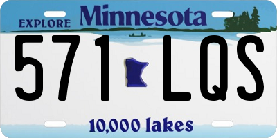 MN license plate 571LQS