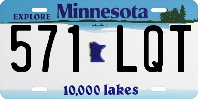 MN license plate 571LQT
