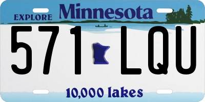 MN license plate 571LQU