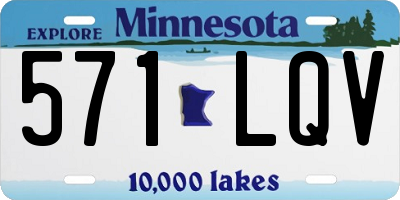 MN license plate 571LQV