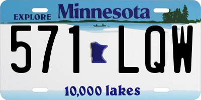 MN license plate 571LQW