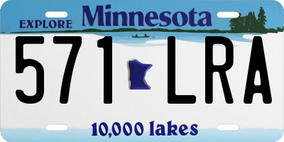 MN license plate 571LRA