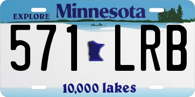MN license plate 571LRB