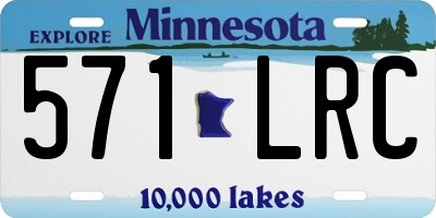 MN license plate 571LRC