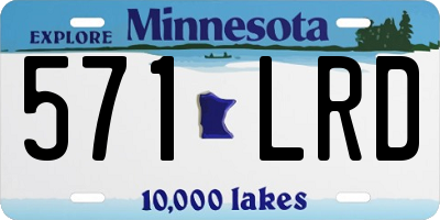 MN license plate 571LRD