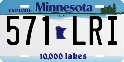 MN license plate 571LRI