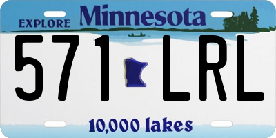 MN license plate 571LRL