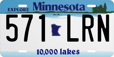MN license plate 571LRN