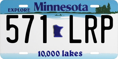 MN license plate 571LRP