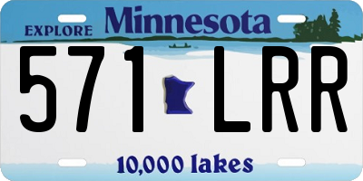 MN license plate 571LRR