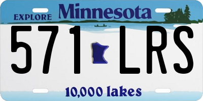 MN license plate 571LRS
