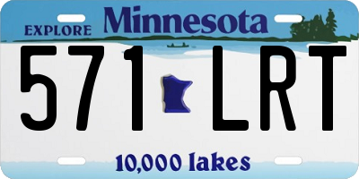 MN license plate 571LRT