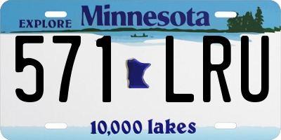MN license plate 571LRU