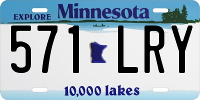 MN license plate 571LRY