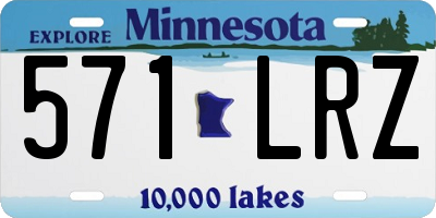 MN license plate 571LRZ