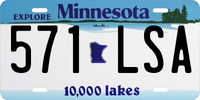 MN license plate 571LSA