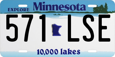 MN license plate 571LSE