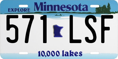 MN license plate 571LSF