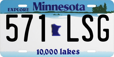 MN license plate 571LSG
