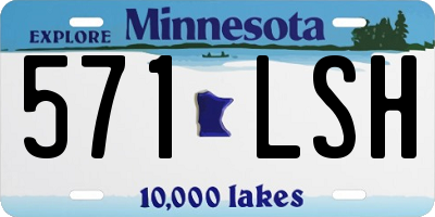 MN license plate 571LSH