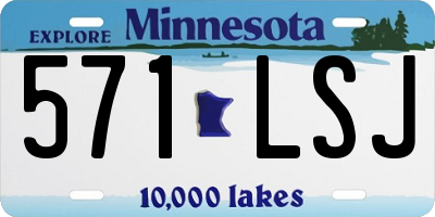 MN license plate 571LSJ