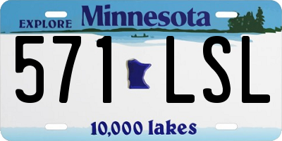 MN license plate 571LSL