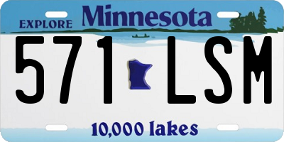 MN license plate 571LSM