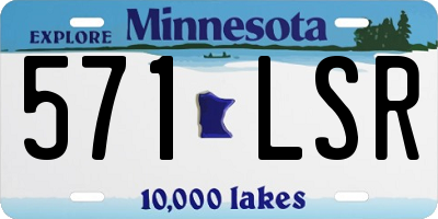 MN license plate 571LSR